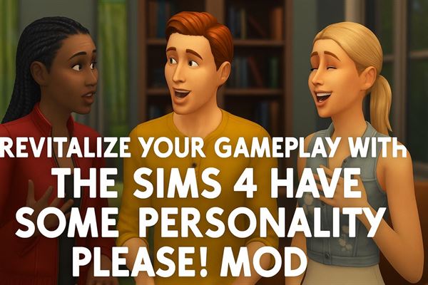 Revitalize your gameplay with the sims 4 have some personality please! Mod